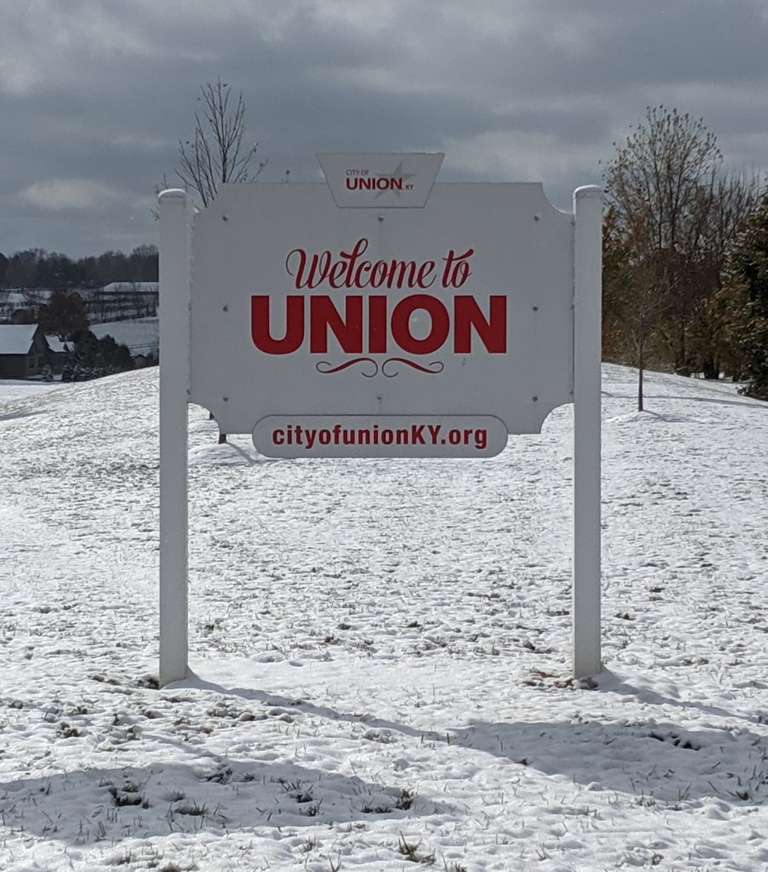 Union Kentucky welcome sign