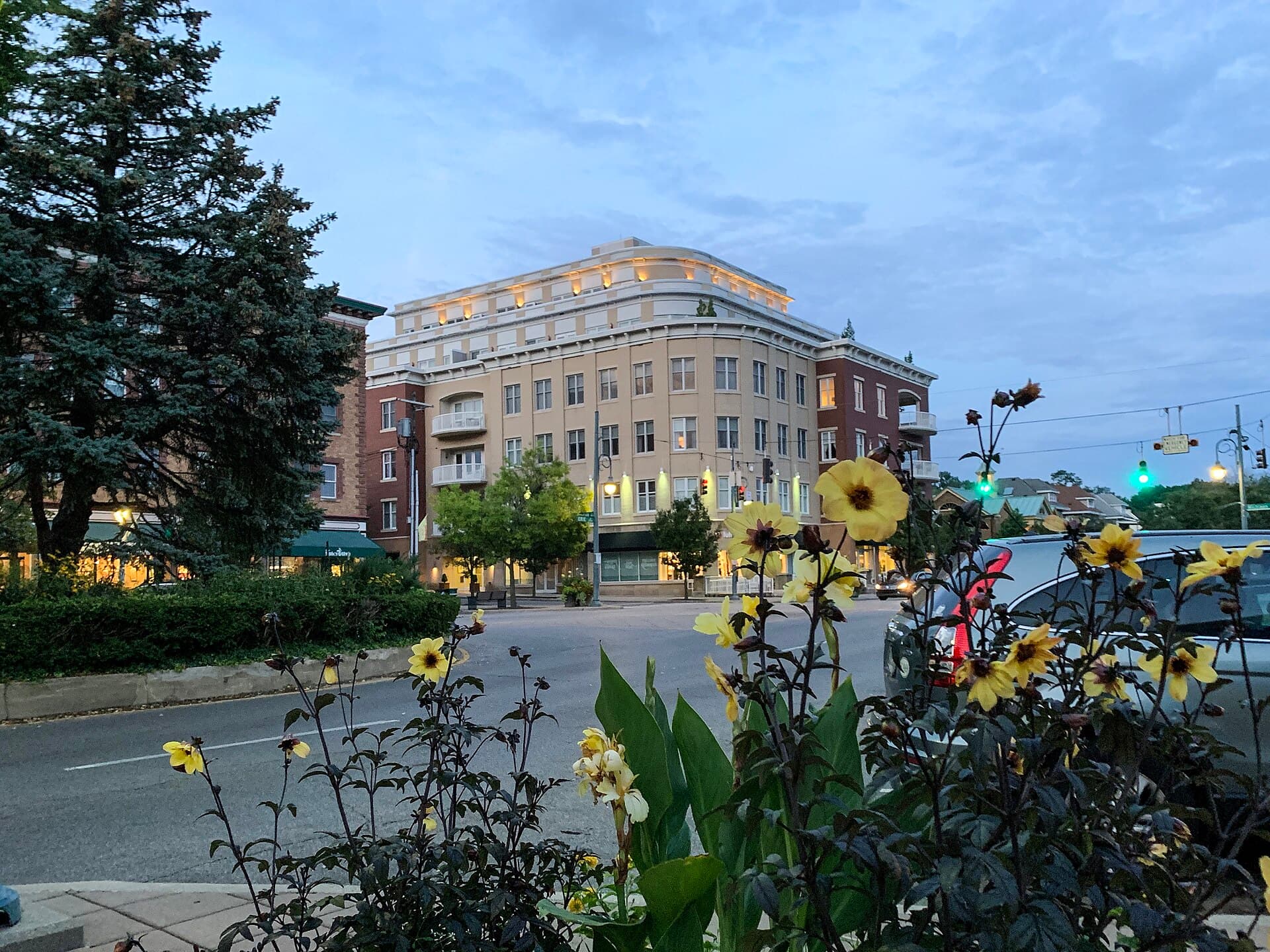 Hyde Park Square on a pleasant day